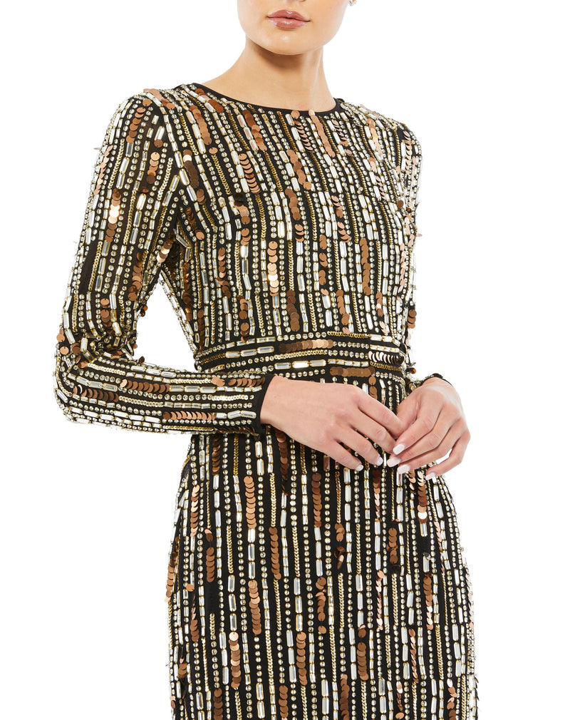 Mac Duggal 93590-BlackGold-CL