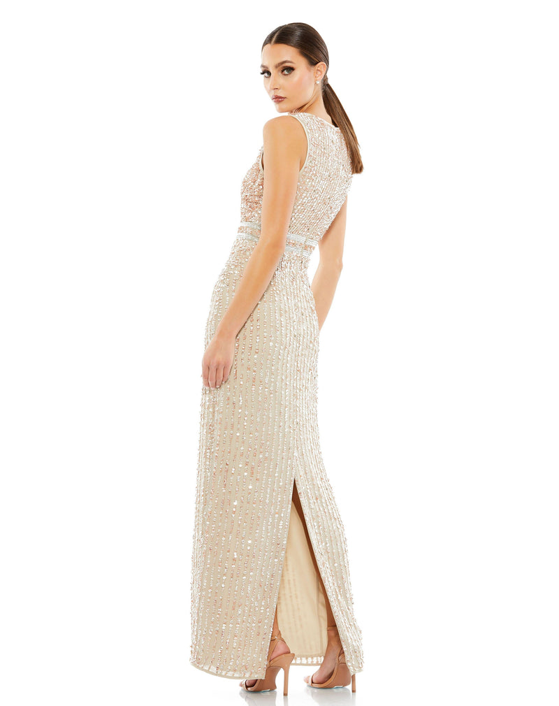 Mac Duggal 93603-Nude-BK
