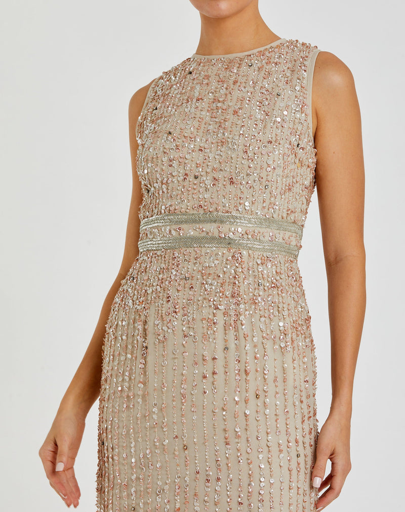 Mac Duggal 93603-Nude-CL