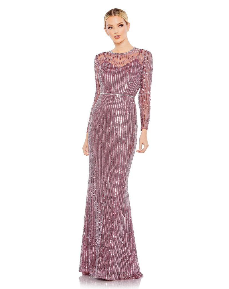 Mac Duggal 93629-Mulberry-AB