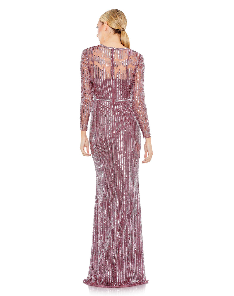 Mac Duggal 93629-Mulberry-BK