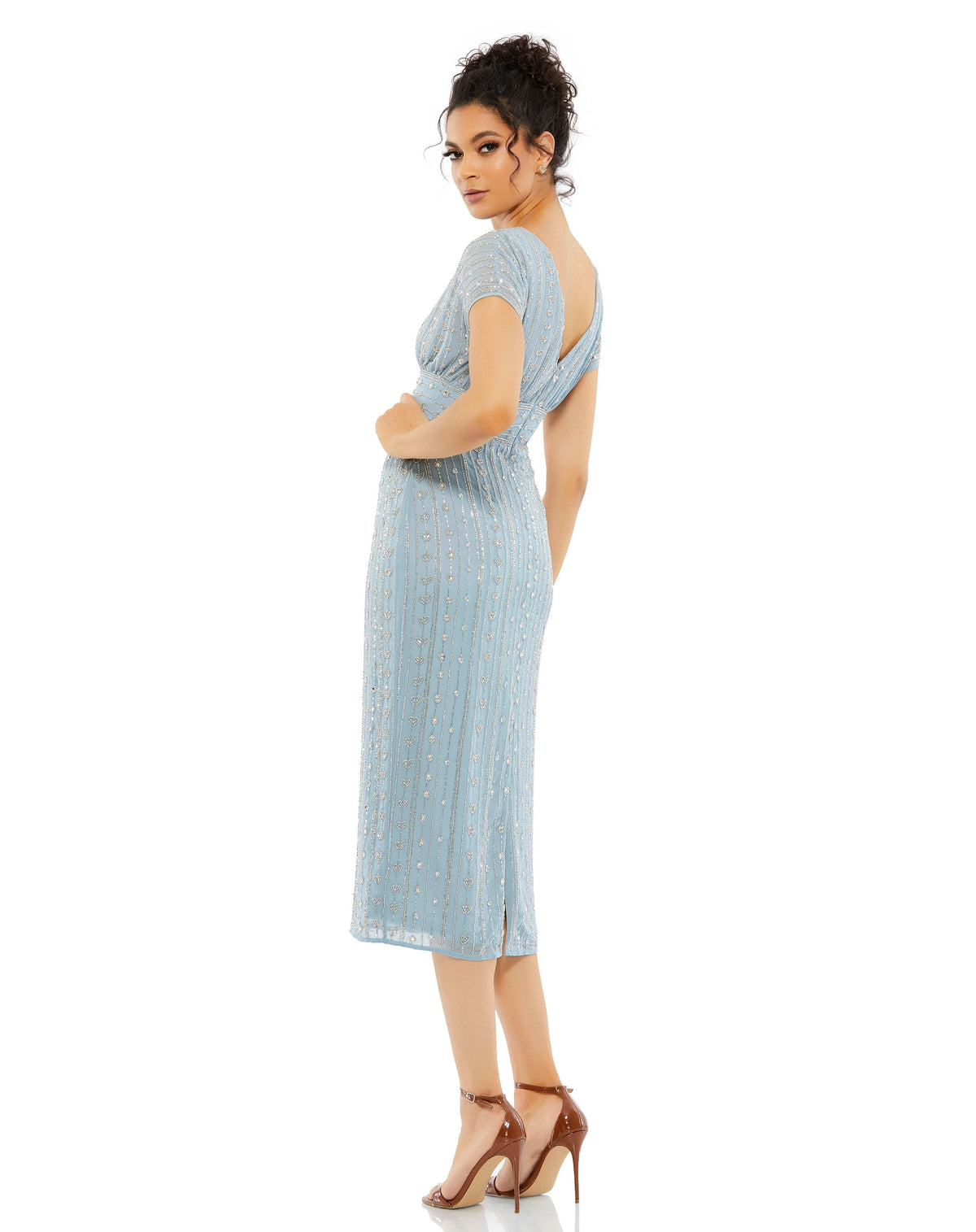 Mac Duggal 93649-SlateBlue-BK