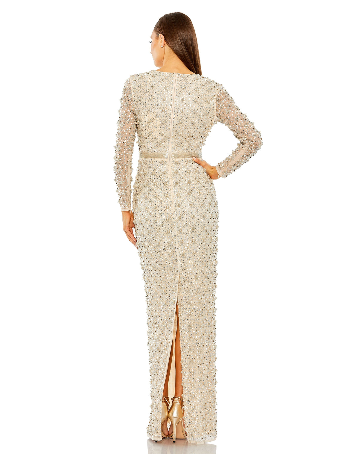Mac Duggal 93827-Champagne-BK