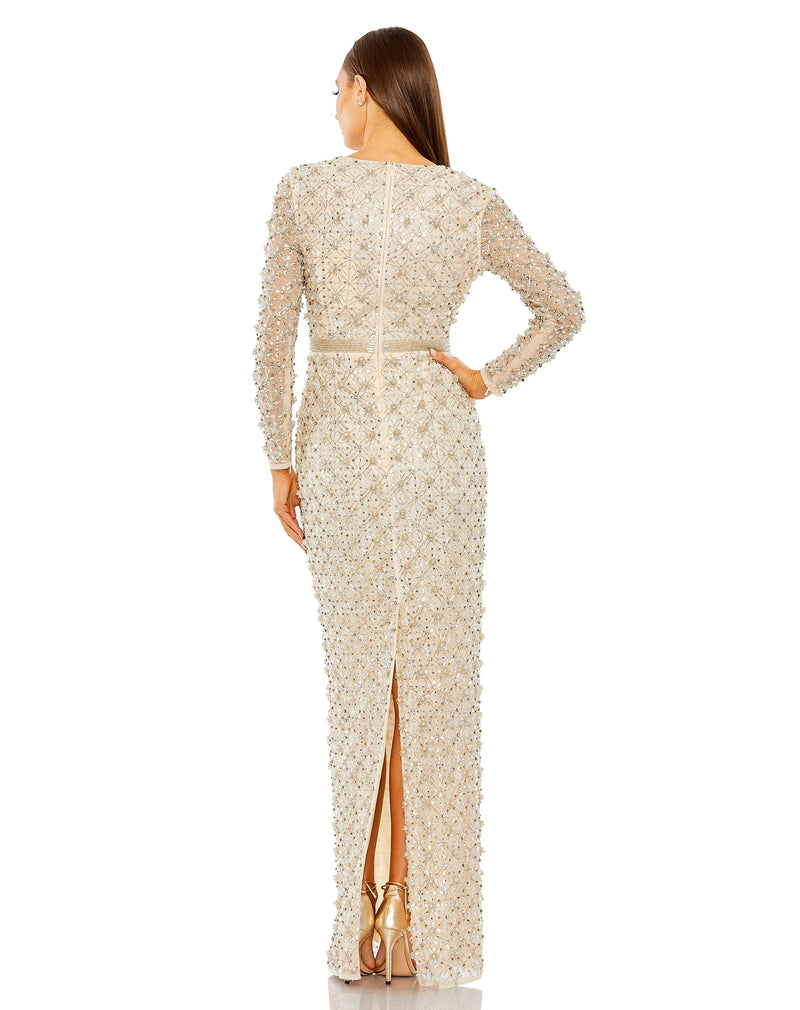 Mac Duggal 93827-Champagne-BK
