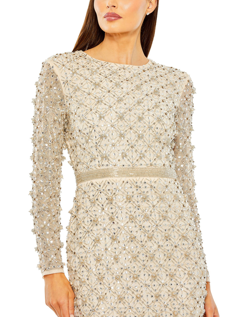 Mac Duggal 93827-Champagne-CL