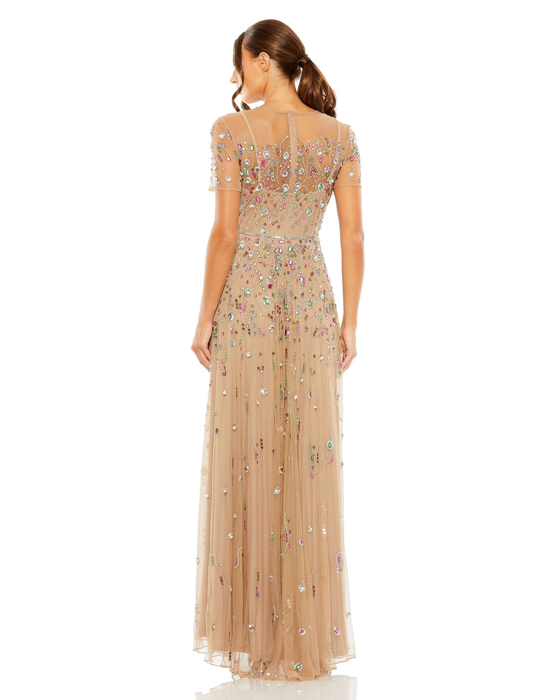 Mac Duggal 93924-AntiqueGold-BK