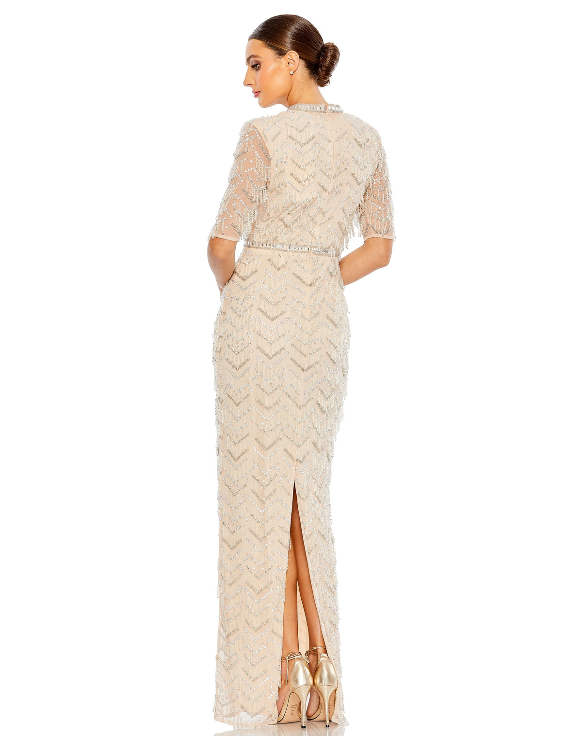 Mac Duggal 94071-Nude-BK