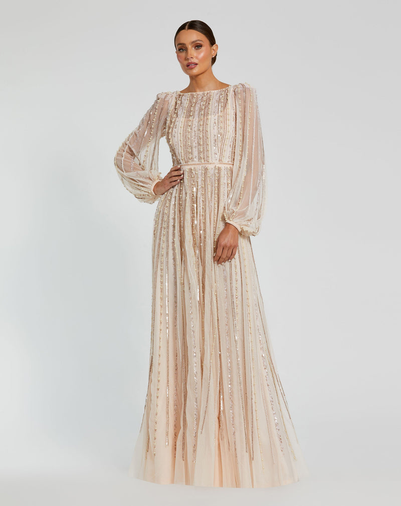 Mac Duggal 94081-Peach-AB
