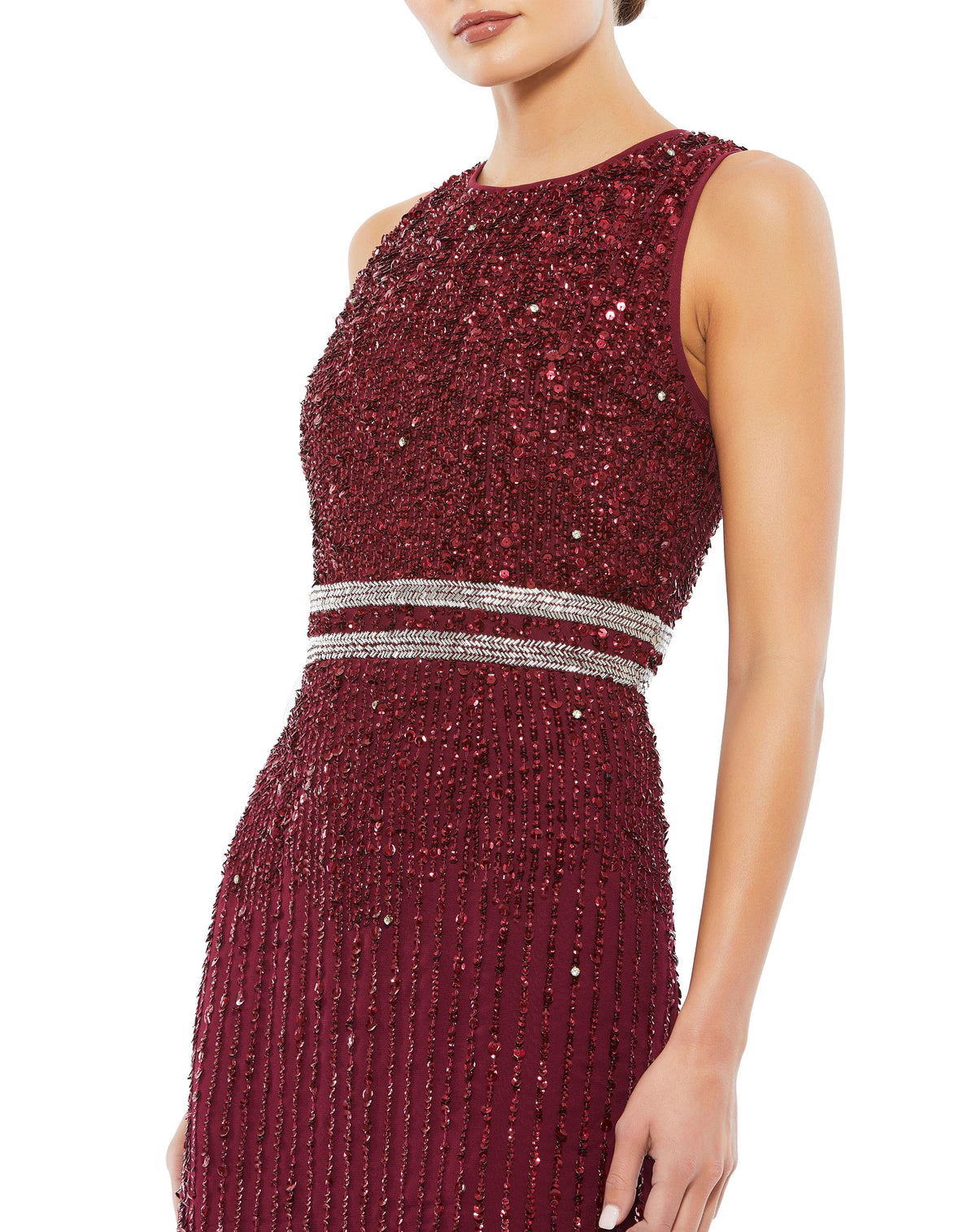 Mac Duggal A10509-Burgundy-CL