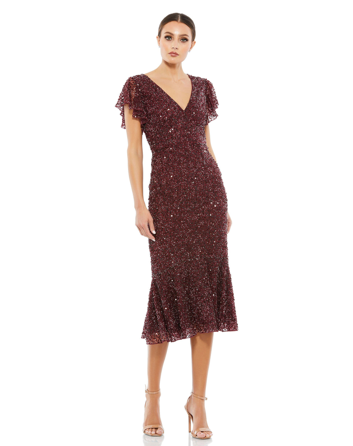Mac Duggal A10801-Garnet-AB