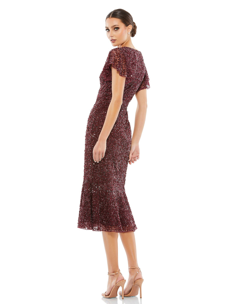 Mac Duggal A10801-Garnet-BK