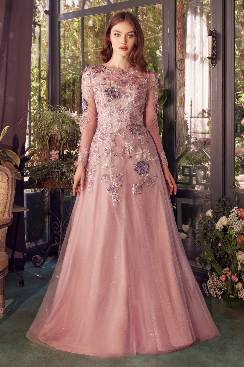 Andrea & Leo Couture A1356_MAUVE_front