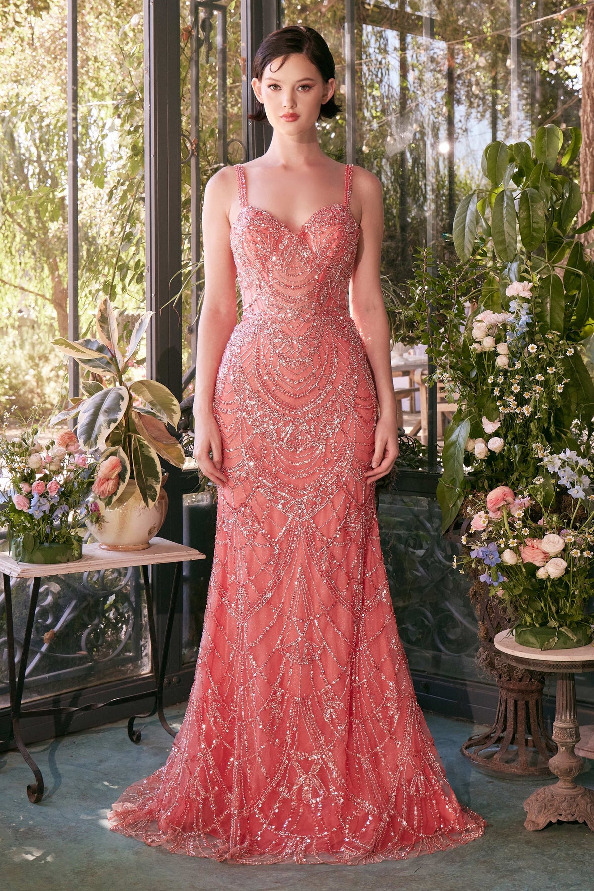 Andrea & Leo Couture A1363_CORAL_front