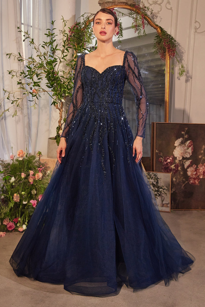 Andrea & Leo Couture A1367_NAVY_front