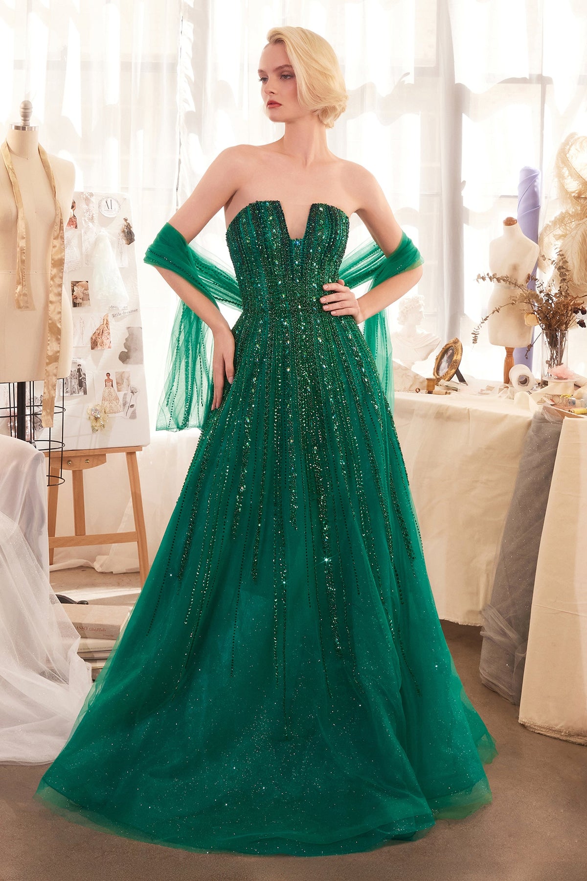Andrea & Leo Couture A1369_EMERALD_front