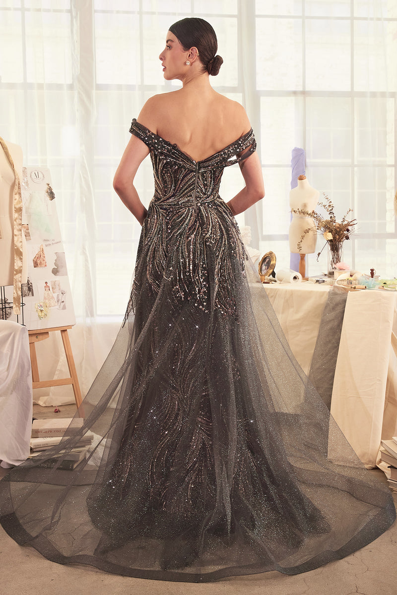 Andrea & Leo Couture A1375_DARK--SILVER_back