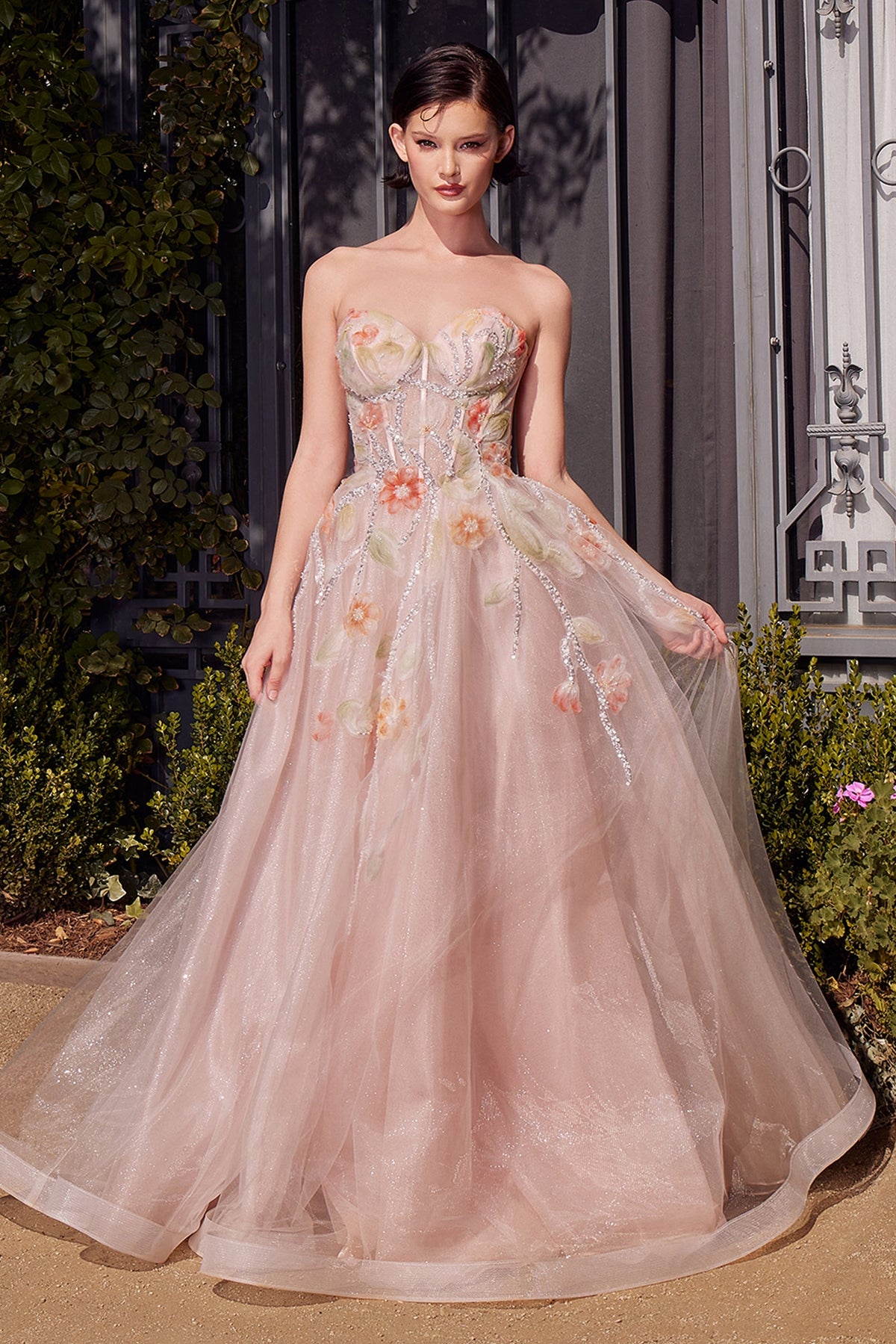 Andrea & Leo Couture A1383_PEACH_front
