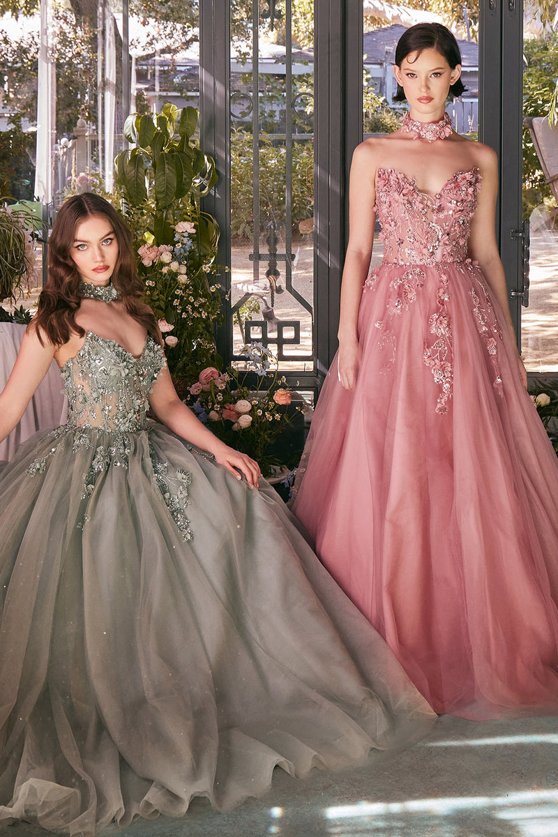 Andrea & Leo Couture A1399_DARK--SAGE_DUSTY--ROSE_front