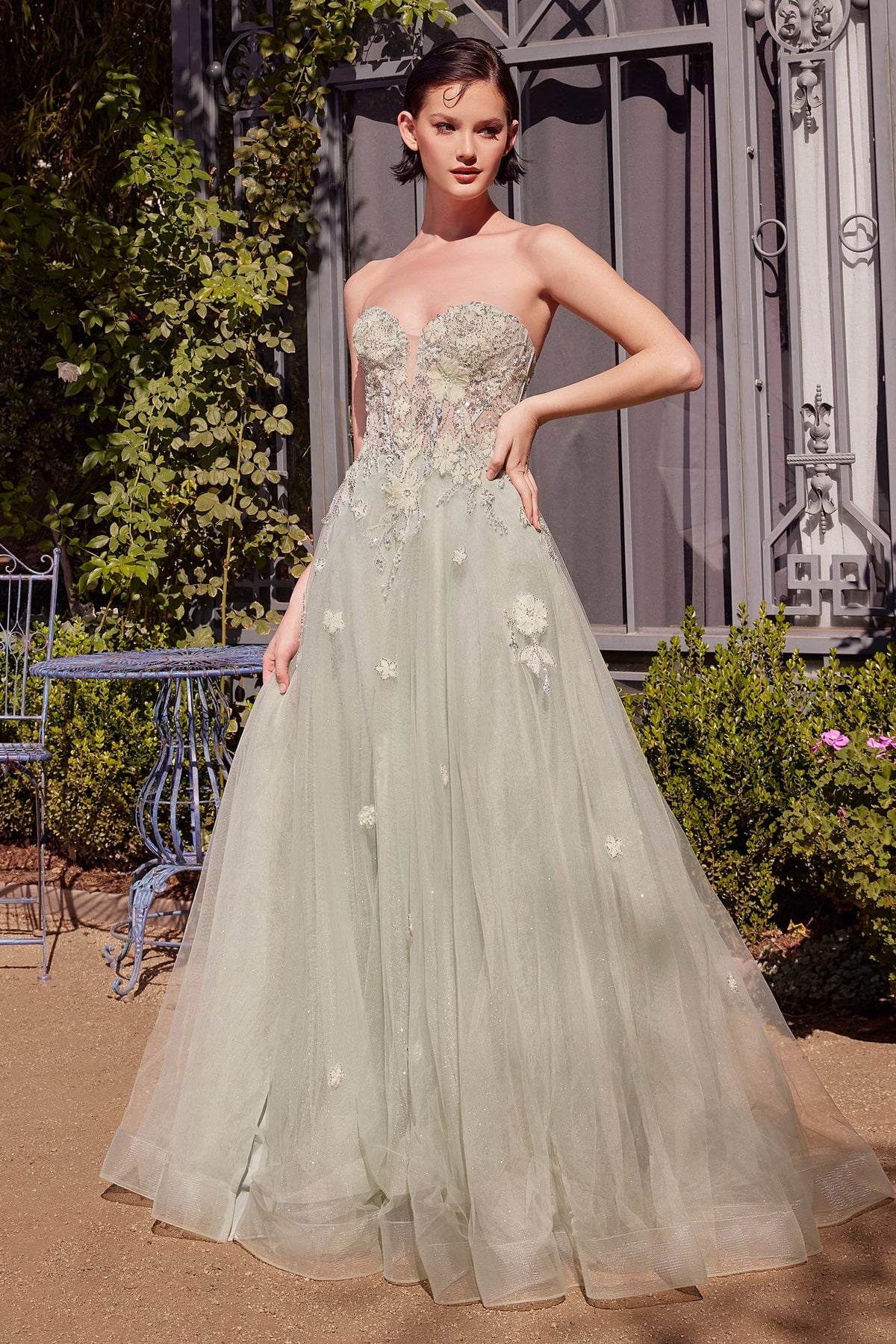 Andrea & Leo Couture A1418_SAGE_front