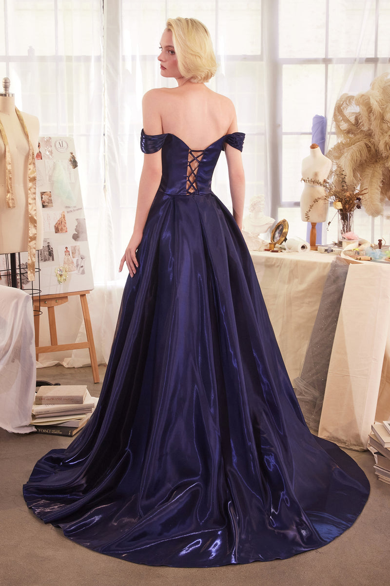 Andrea & Leo Couture A1424_NAVY_back