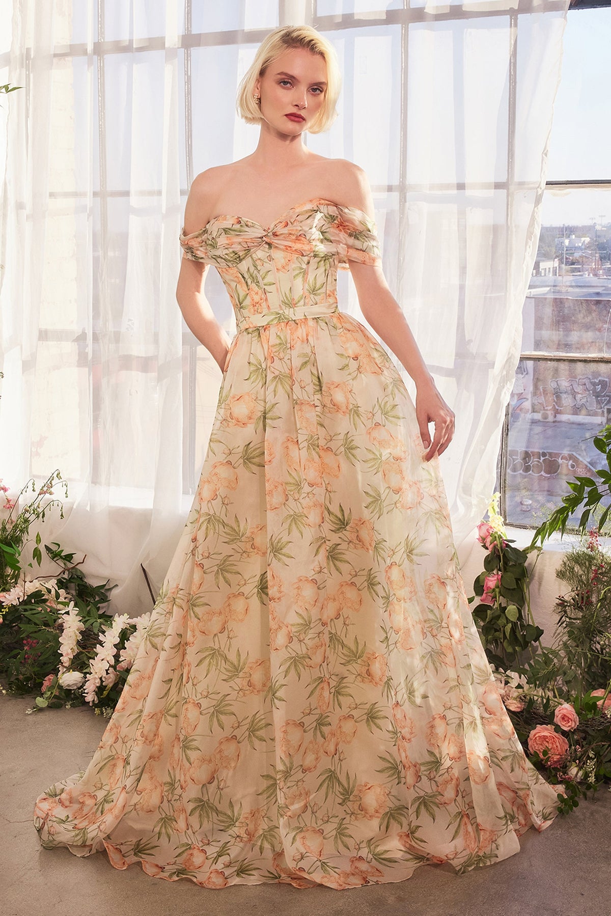 Andrea & Leo Couture A1466_ORANGE_front