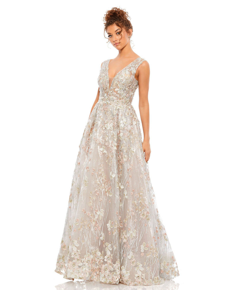Mac Duggal A20131-FloralMulti-AB