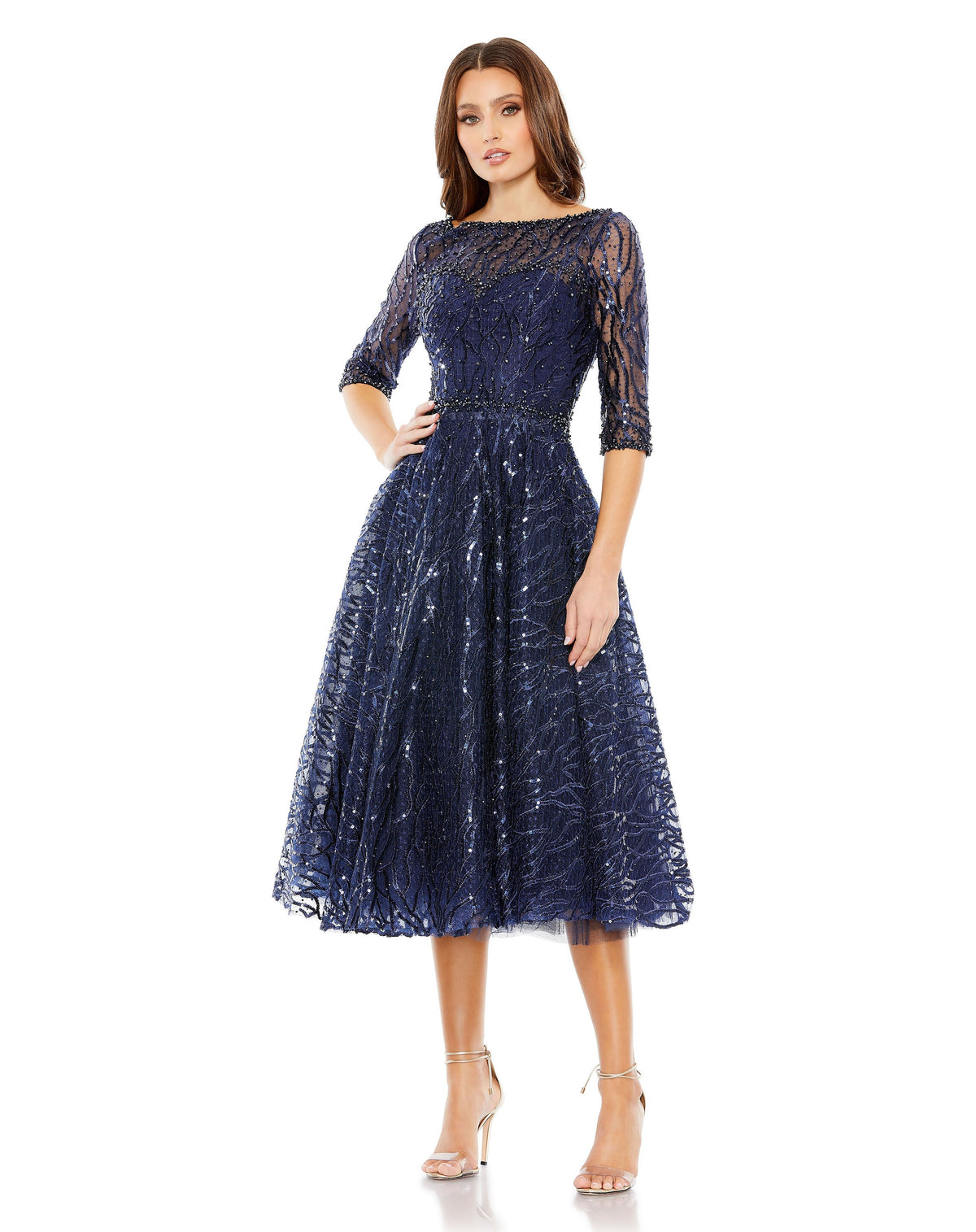 Mac Duggal A20252-Navy-AB