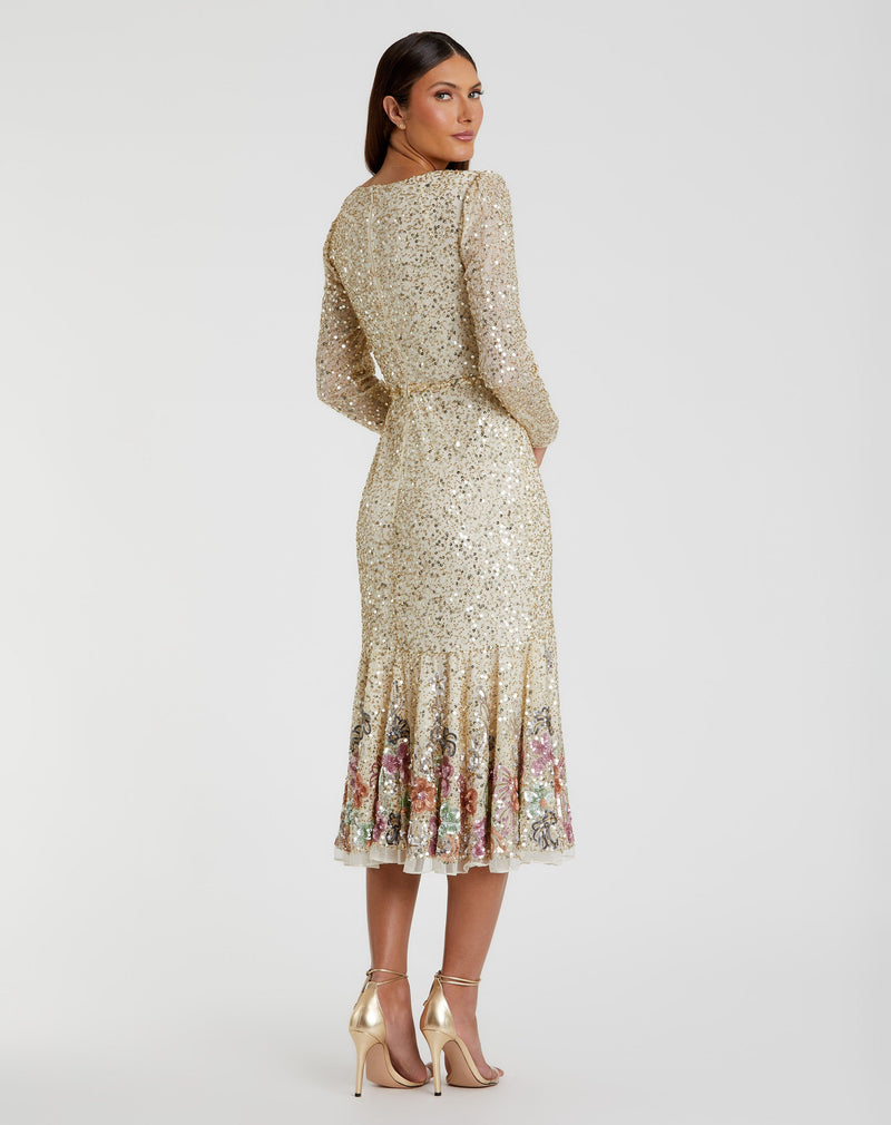 Mac Duggal A5589-GoldMulti-BK