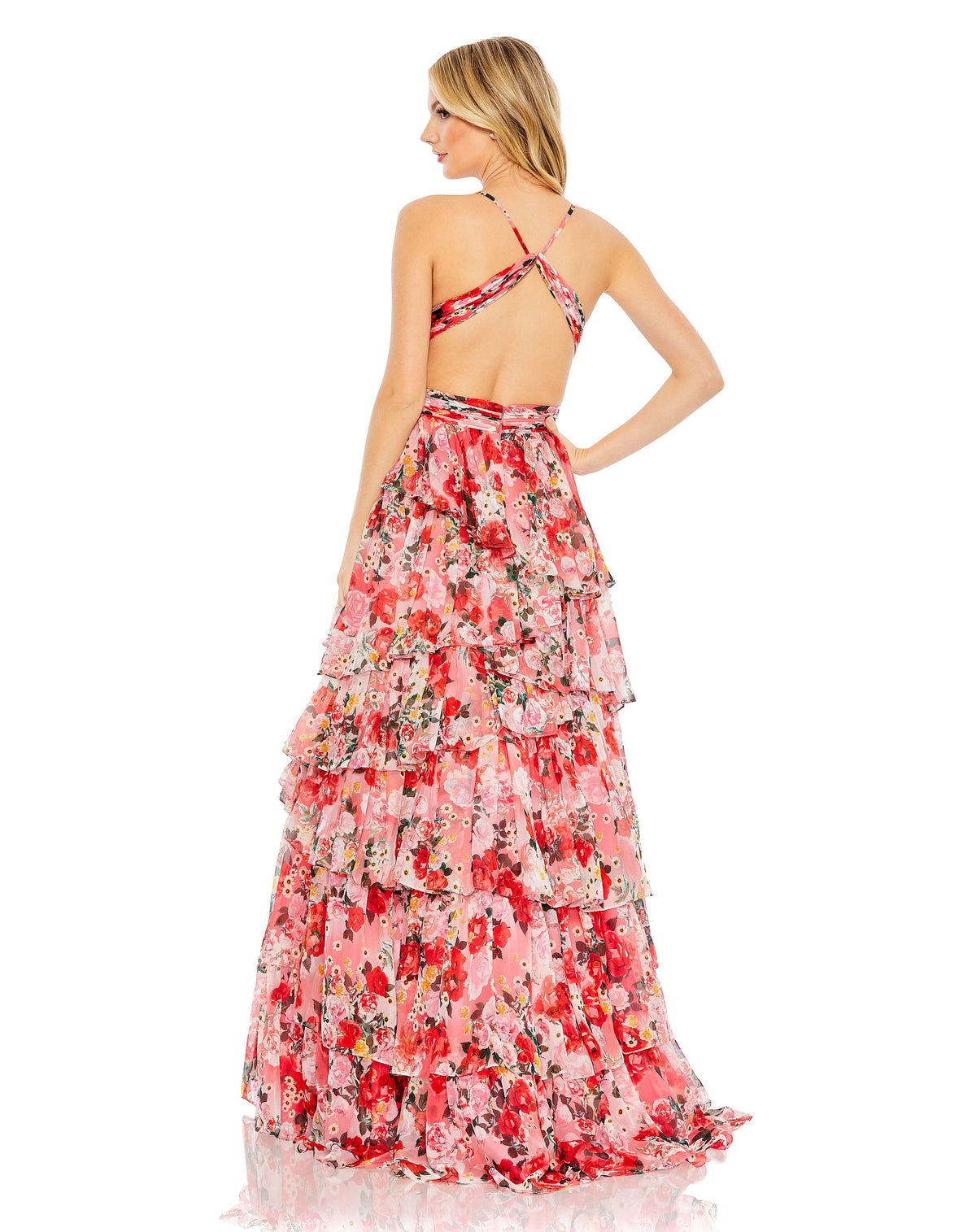 Mac Duggal A67985-PinkMulti-BK