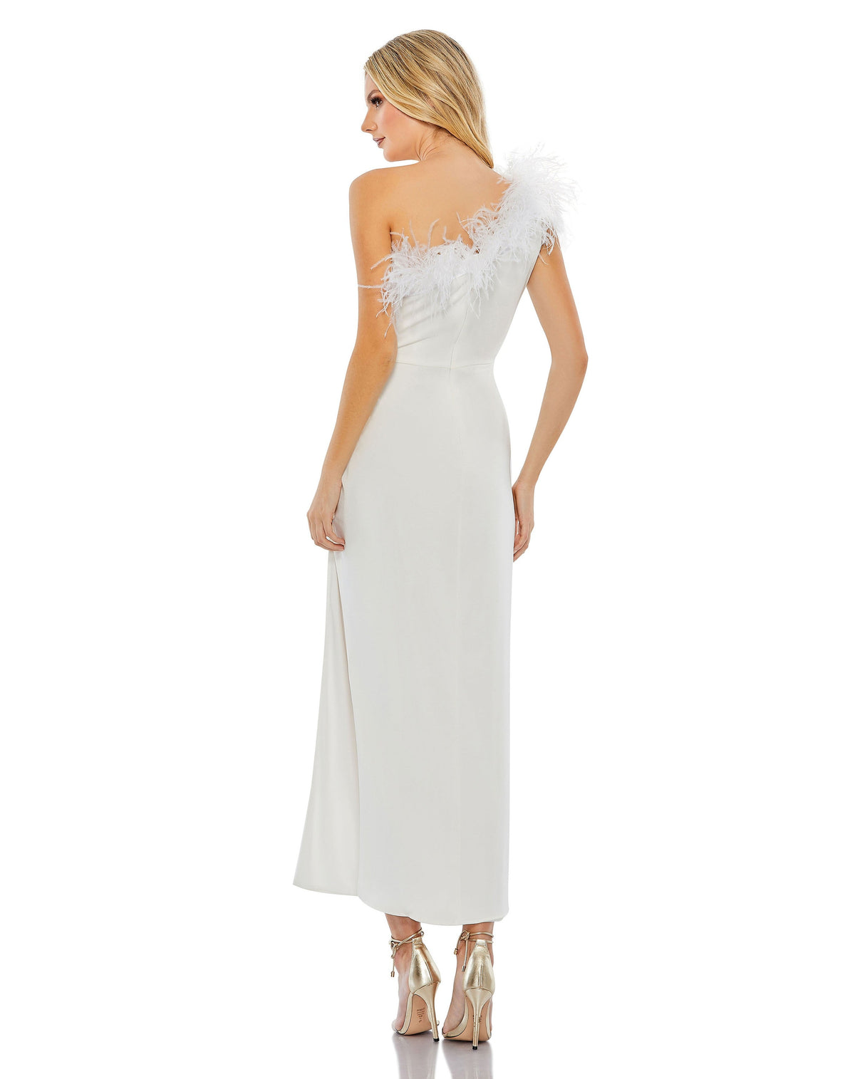Mac Duggal A68147-White-BK