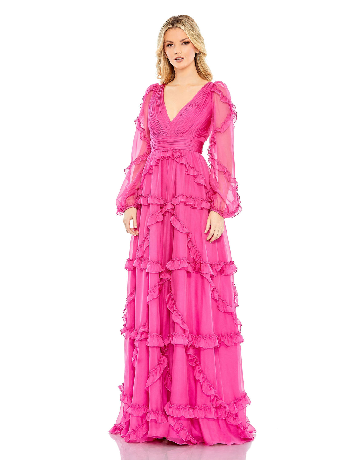 Mac Duggal A68223-Fuchsia-AB