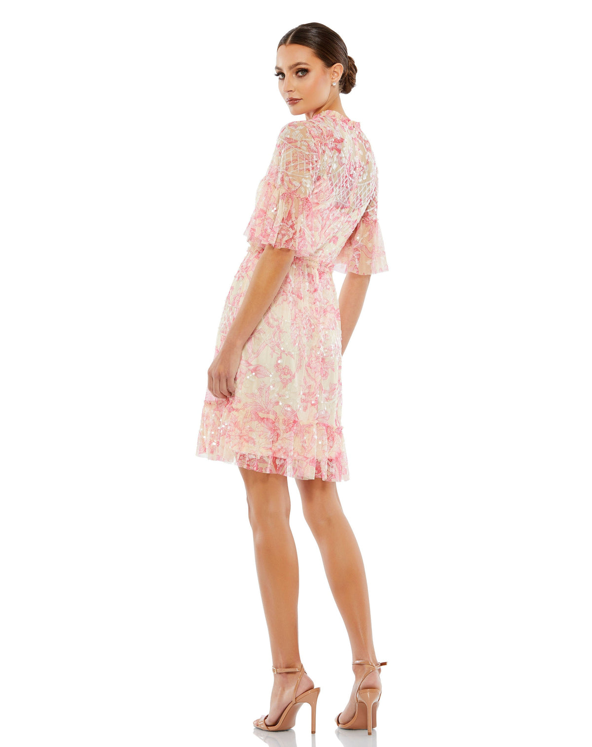 Mac Duggal A9148-BlushMulti-BK