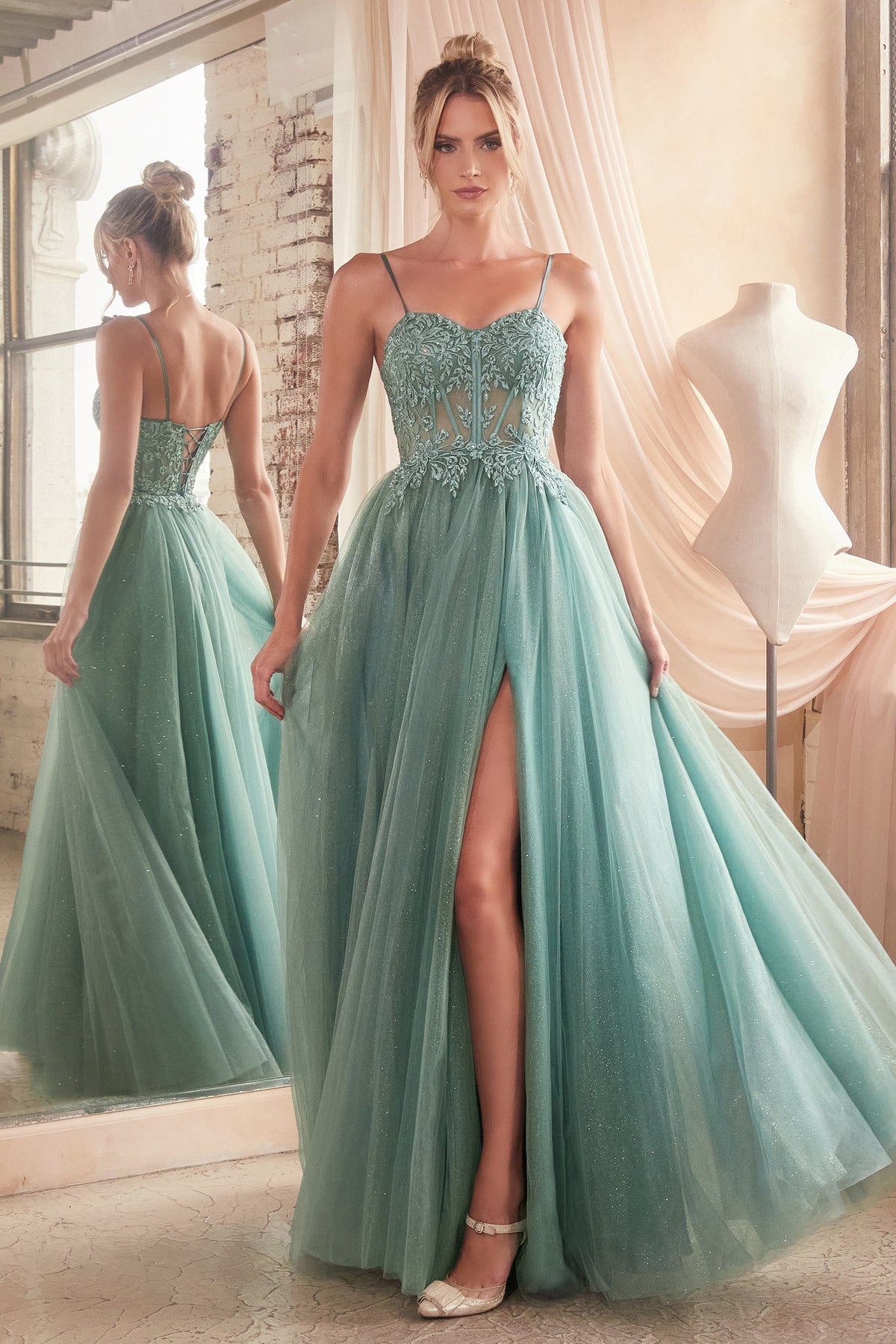 Ladivine by Cinderella Divine C150_dustyteal