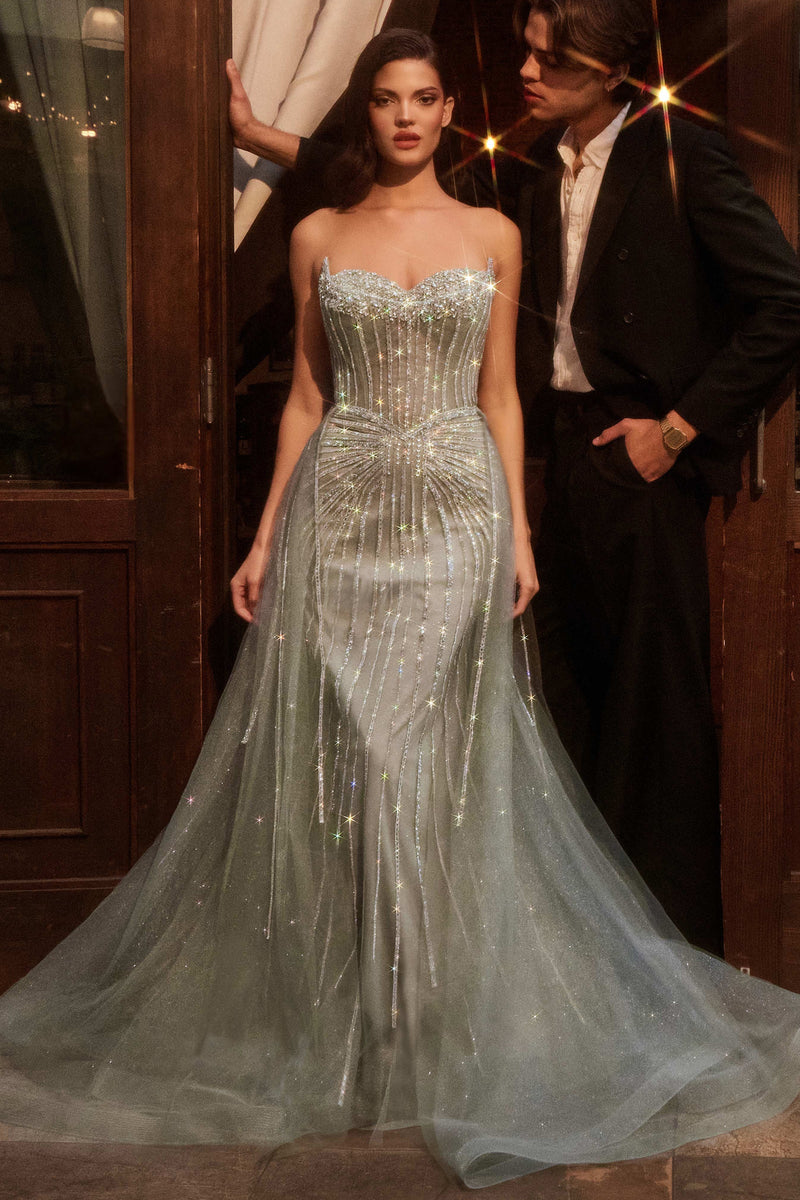 Ladivine by Cinderella Divine CB158_SAGE_FRONT
