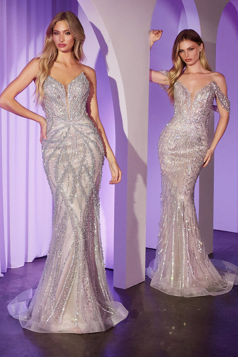 Ladivine by Cinderella Divine CC0688_SILVER-NUDE-CC0689_SILVER-NUDE