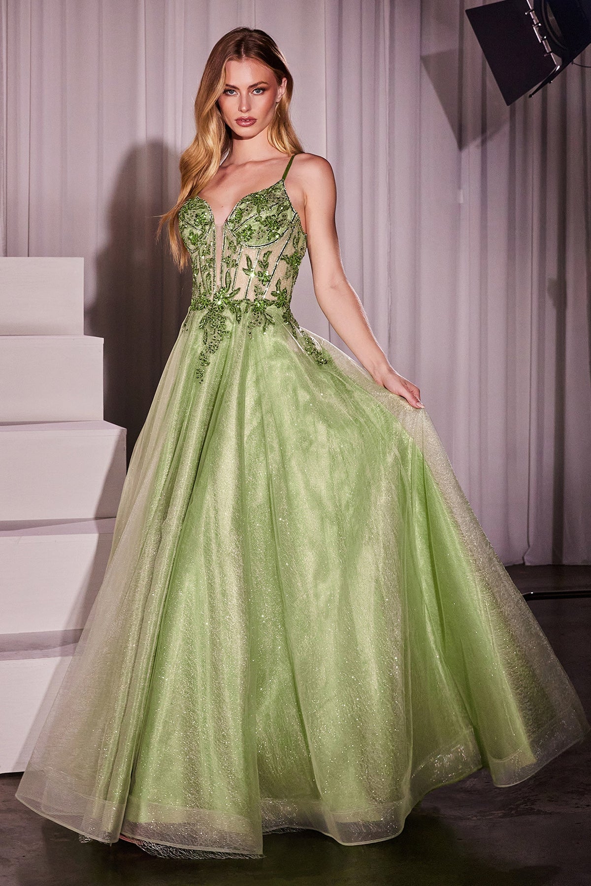 Ladivine by Cinderella Divine CC0881_GREENERY_FRONT