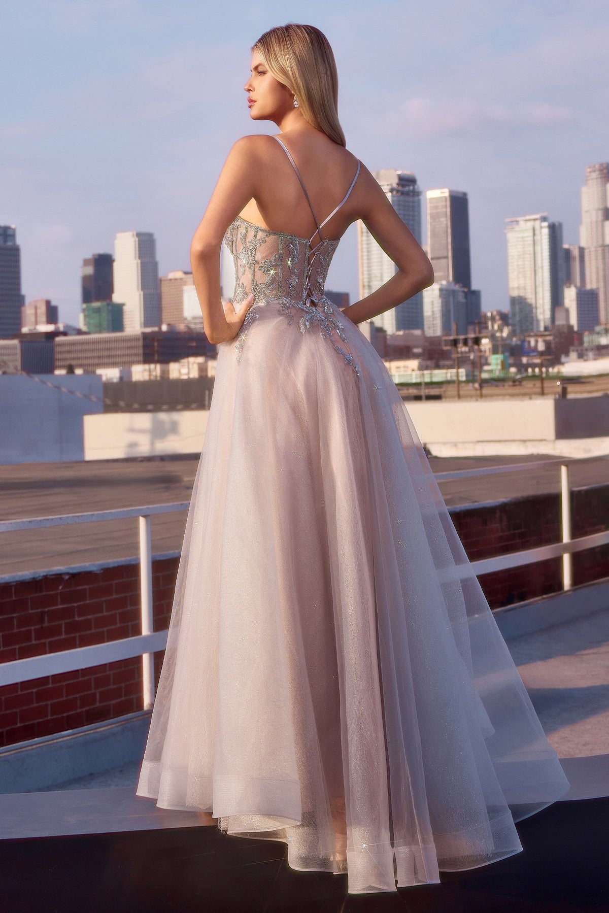 Ladivine by Cinderella Divine CC0881_SILVER-NUDE_BACK