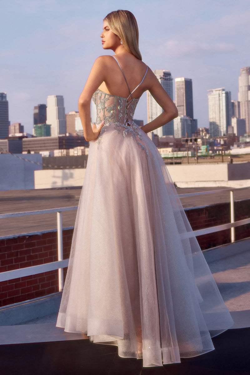 Ladivine by Cinderella Divine CC0881_SILVER-NUDE_BACK