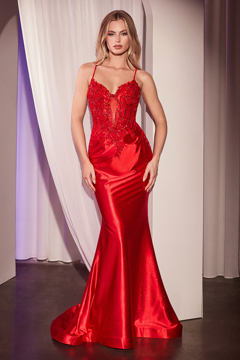 Ladivine by Cinderella Divine CC2401_RED_FRONT