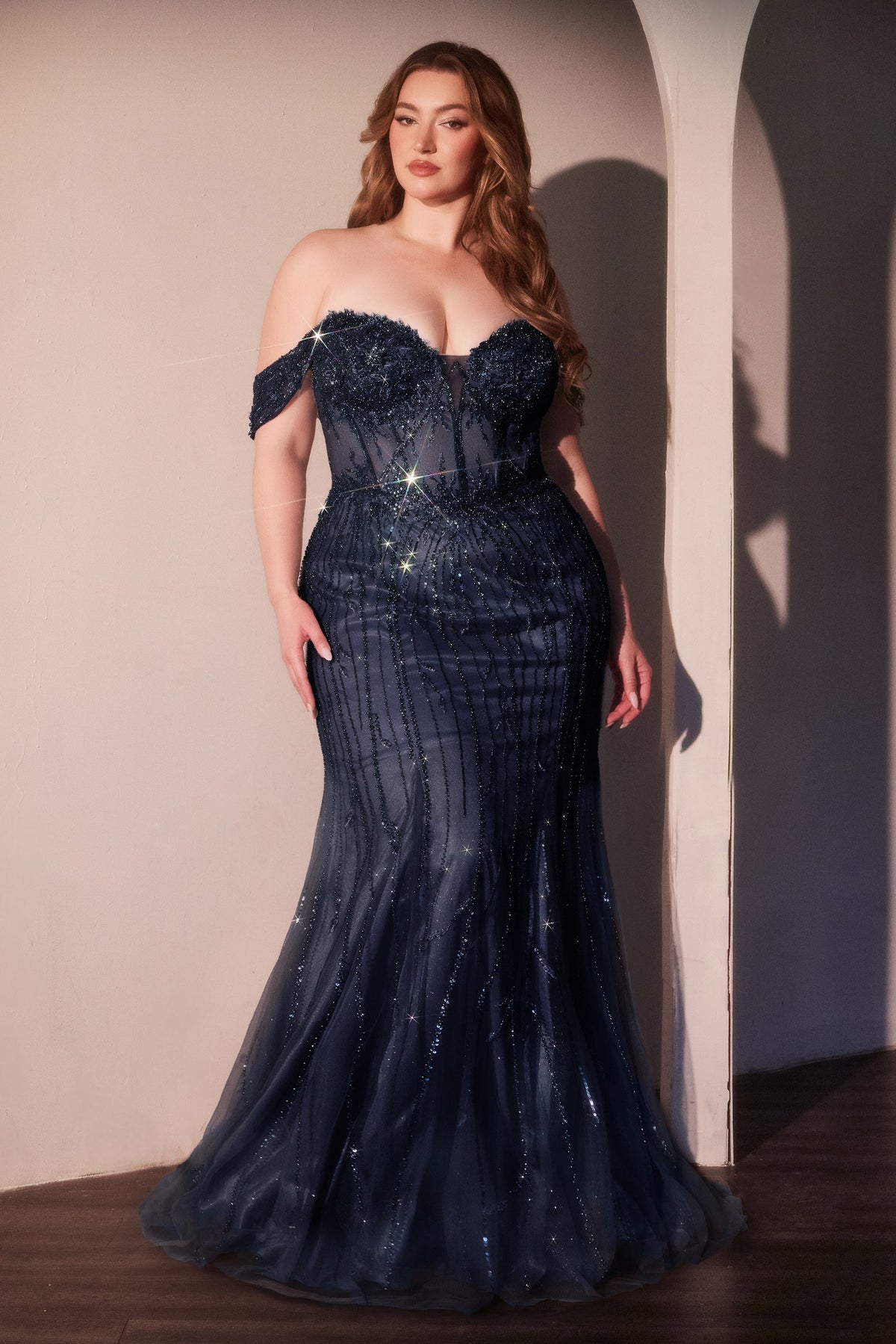 Ladivine by Cinderella Divine CC341C_NAVY_FRONT