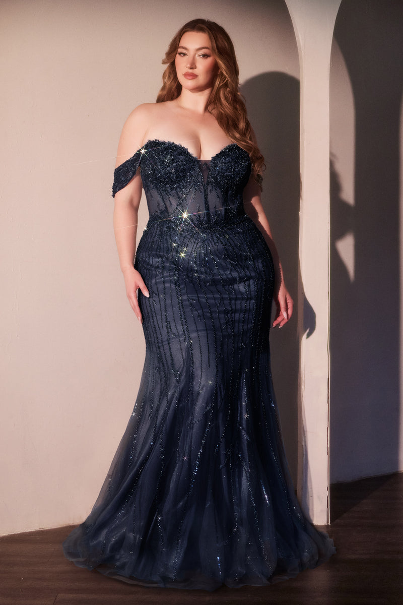 Ladivine by Cinderella Divine CC341C_NAVY_FRONT