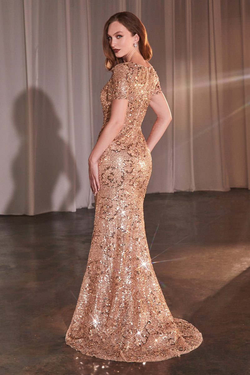 Ladivine by Cinderella Divine CC3700_ROSE--GOLD_BACK