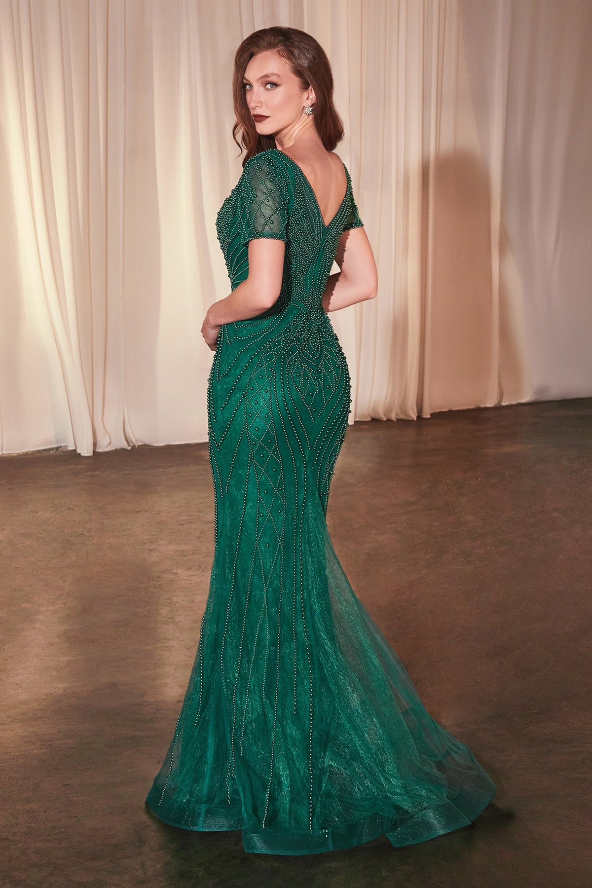 Ladivine by Cinderella Divine CC4019_EMERALD_Back