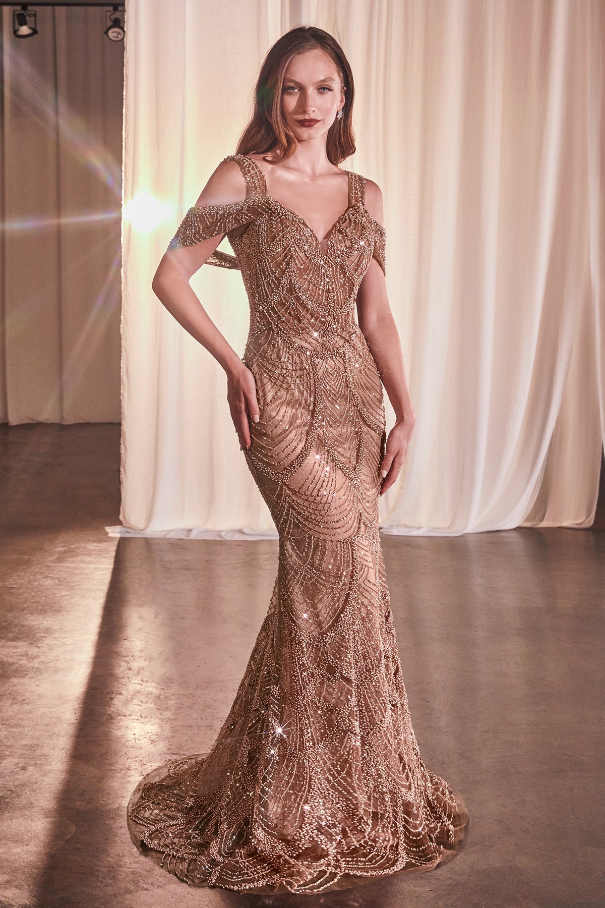Ladivine by Cinderella Divine CC4020_SIENNA_FRONT