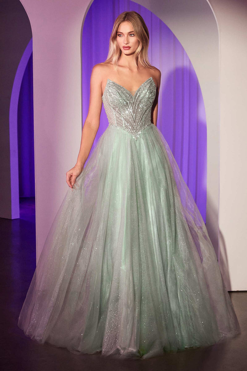Ladivine by Cinderella Divine CC415_SAGE_FRONT