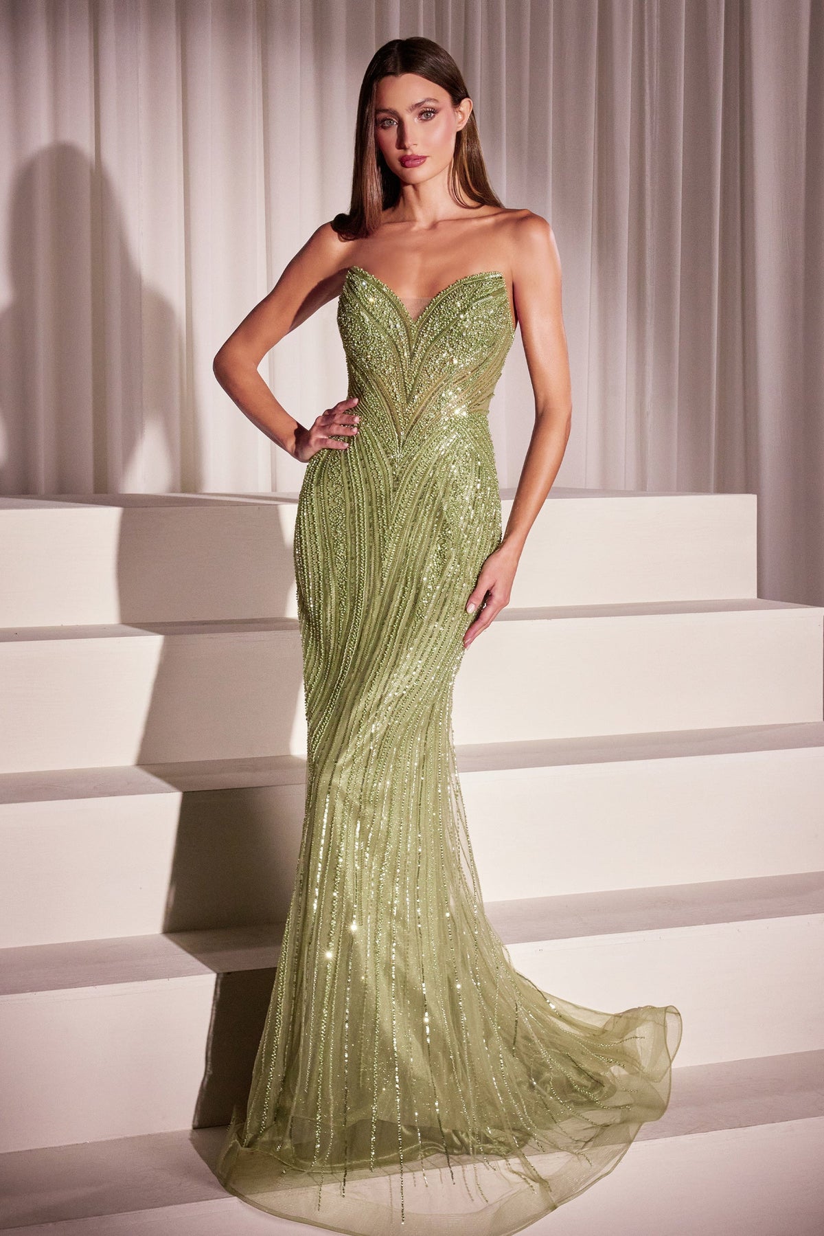 Ladivine by Cinderella Divine CC416_GREENERY_FRONT