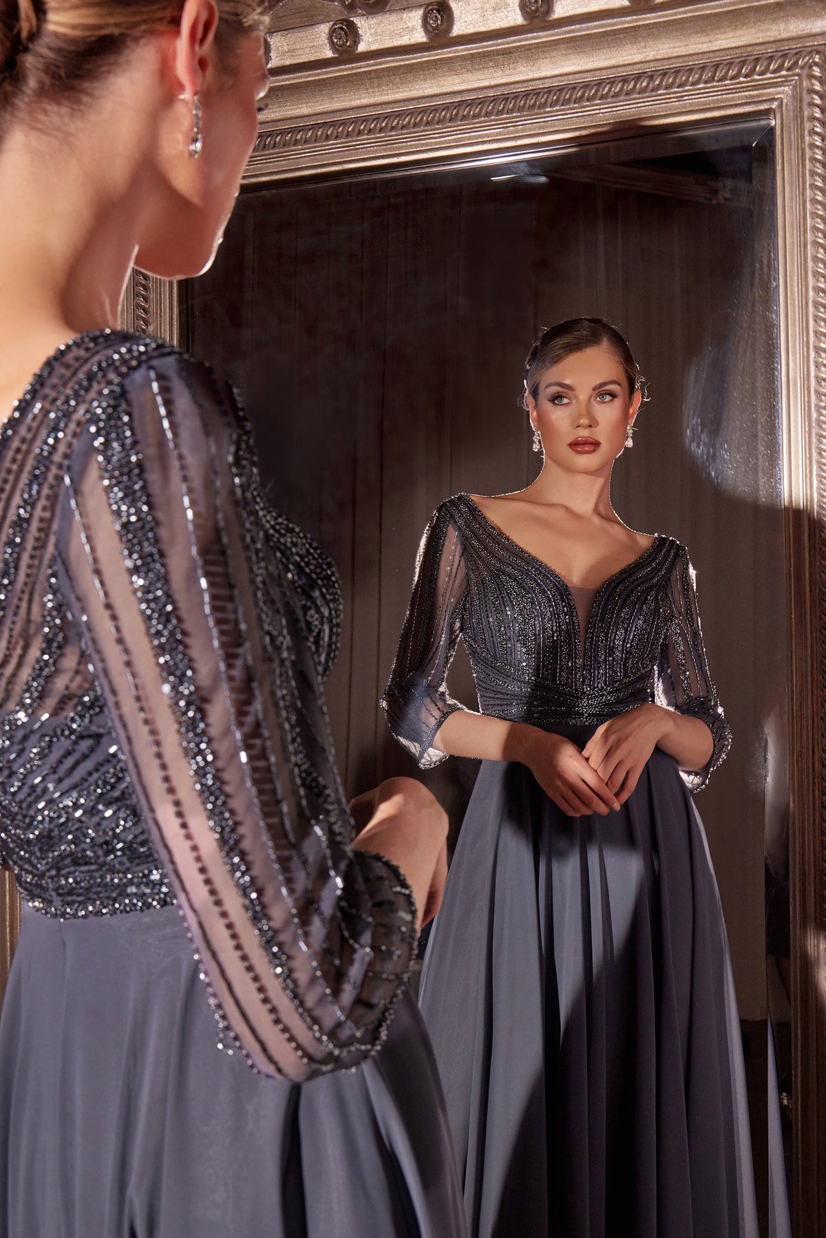 Ladivine by Cinderella Divine CC446_INDIGO-GREY_PEACOCK-MADE_3