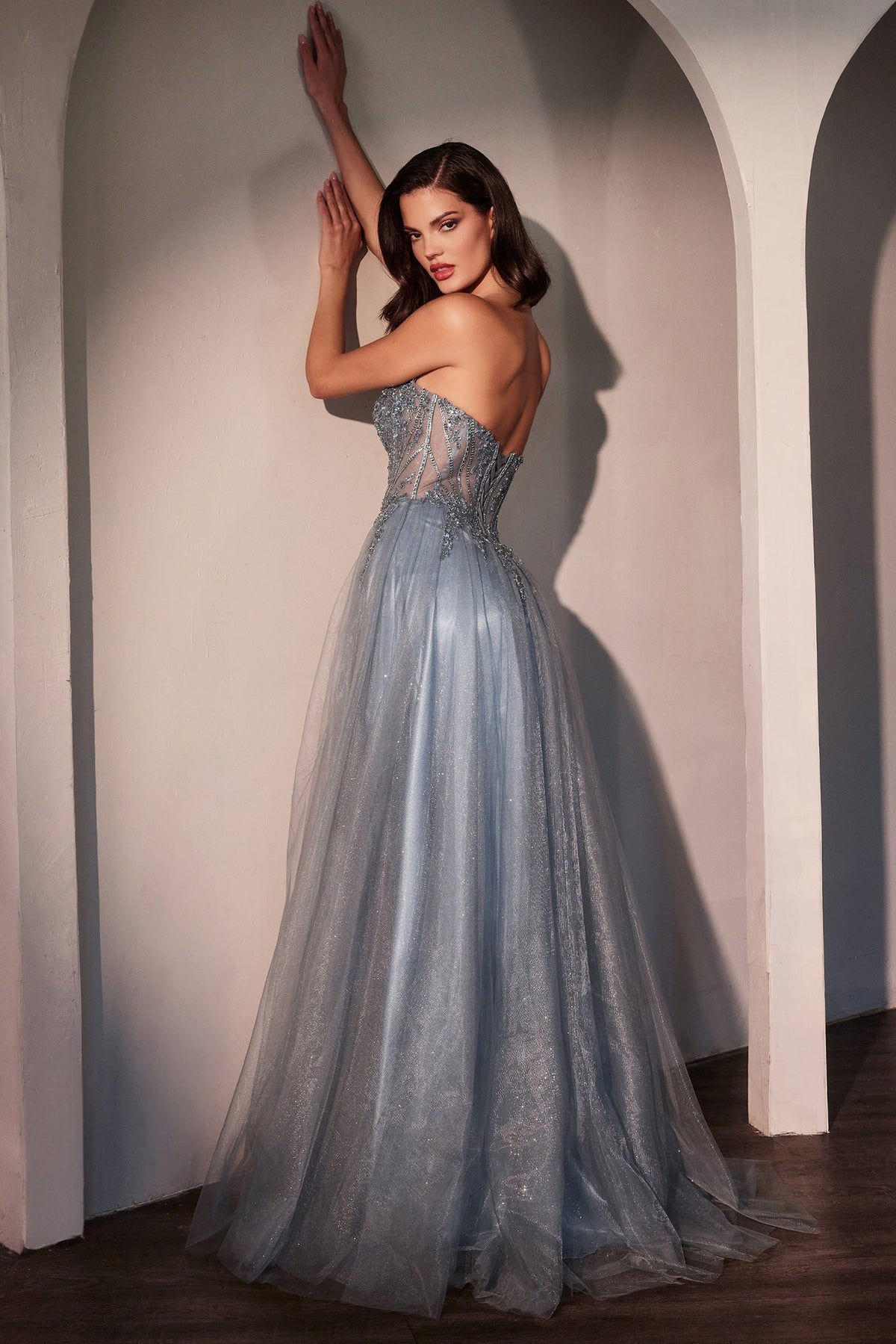 Ladivine by Cinderella Divine CC487_SMOKY-BLUE_BACK