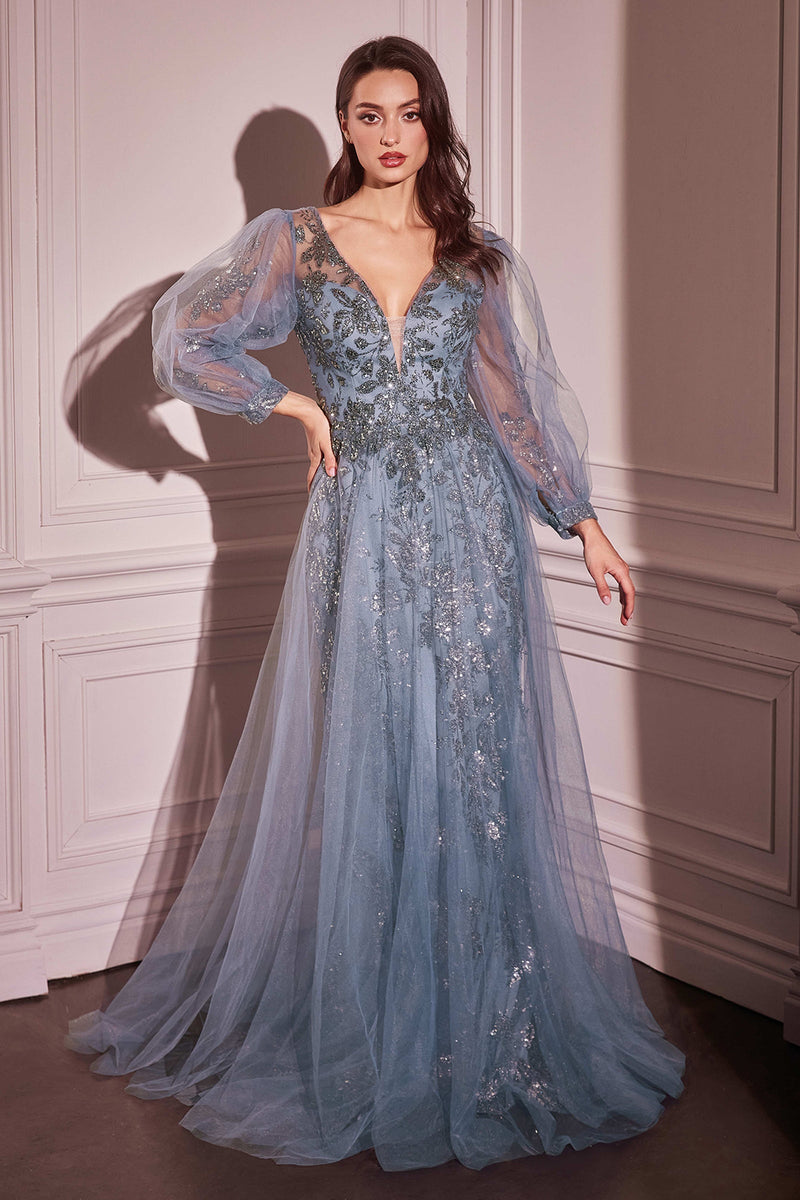Ladivine by Cinderella Divine CD0102_SMOKY--BLUE_FRONT