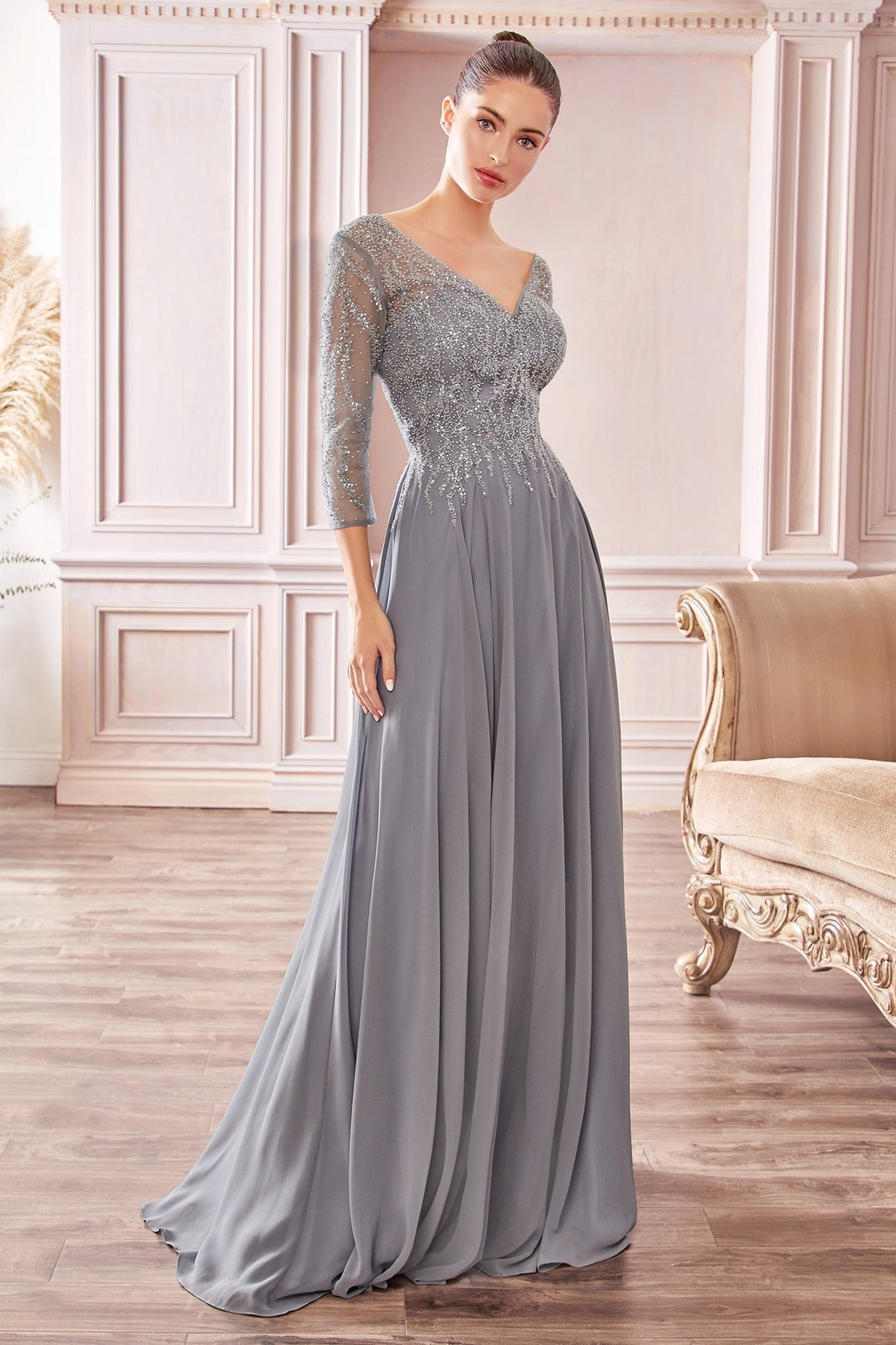 Ladivine by Cinderella Divine CD0171_SMOKY_BLUE_FRONT